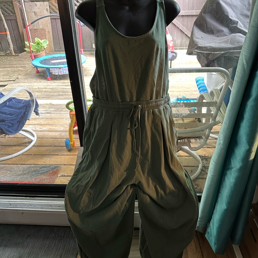 Olive Green Women's Jumpsuit